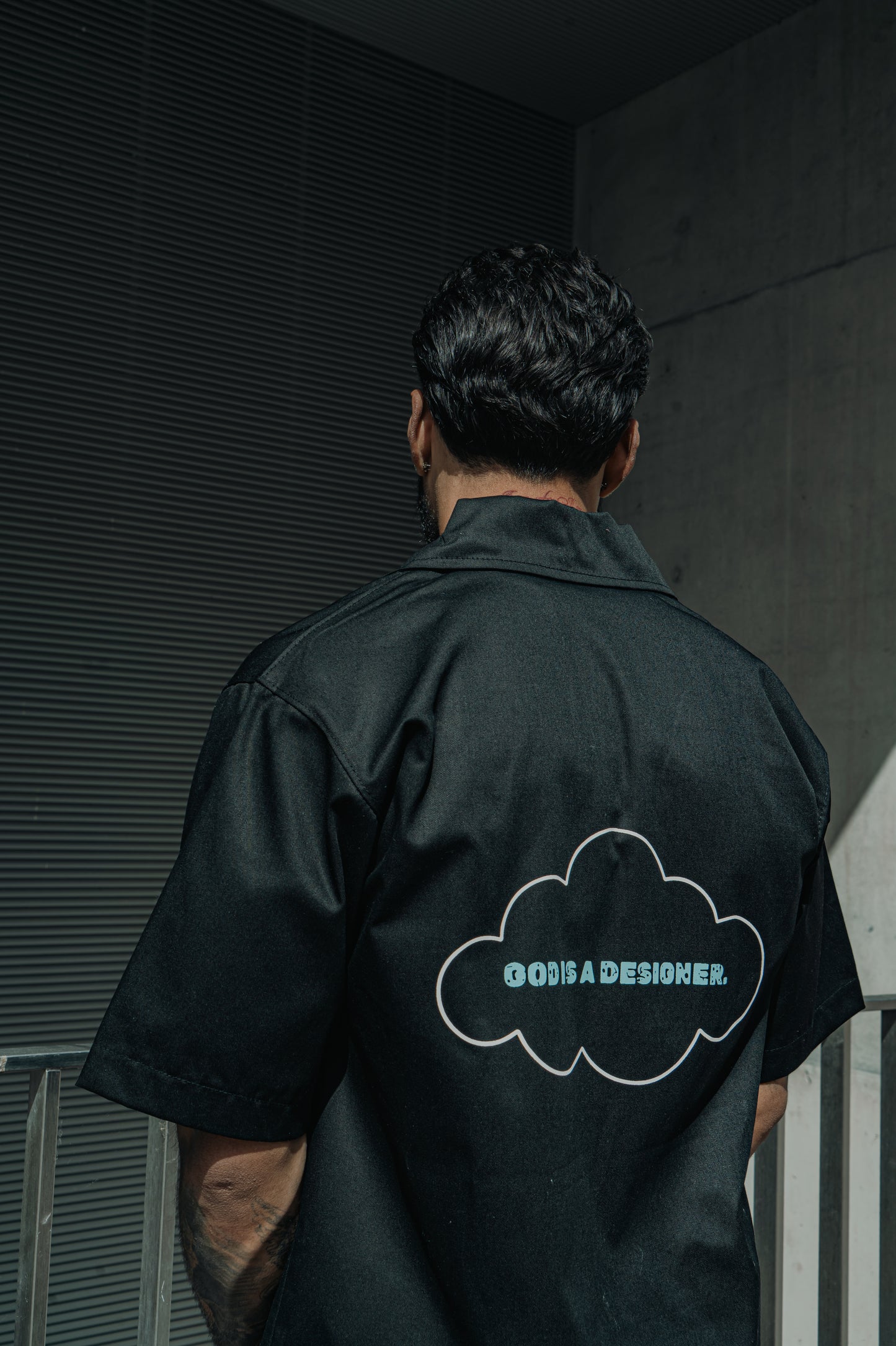 Chemise zippée "GOD IS A DESIGNER."